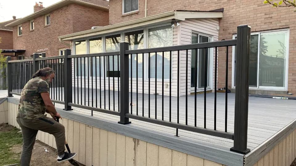 Matching walkway connecting driveway to front entrance